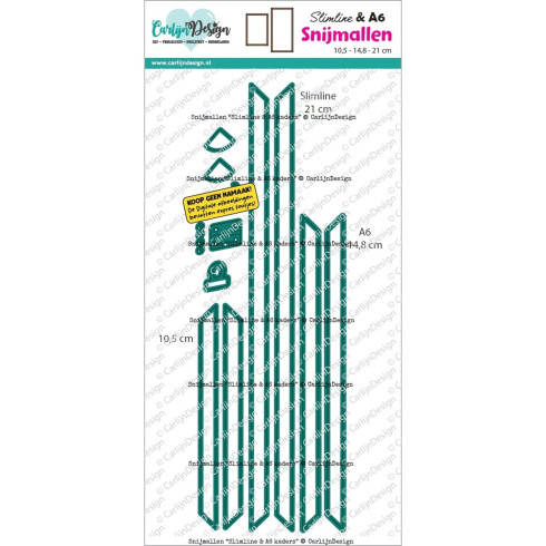 Carlijn Design - Stanzschablone "Slimline & A6 Frames" Dies A6