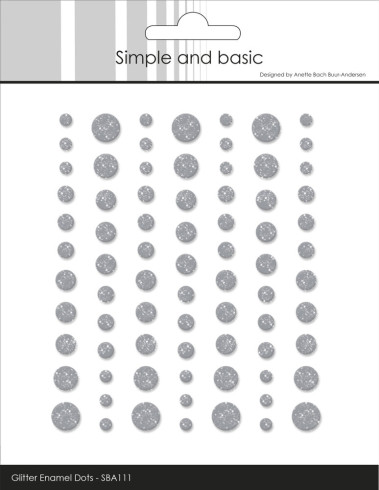 Preview: Simple and Basic - Glitter Enamel Dots "Concrete"