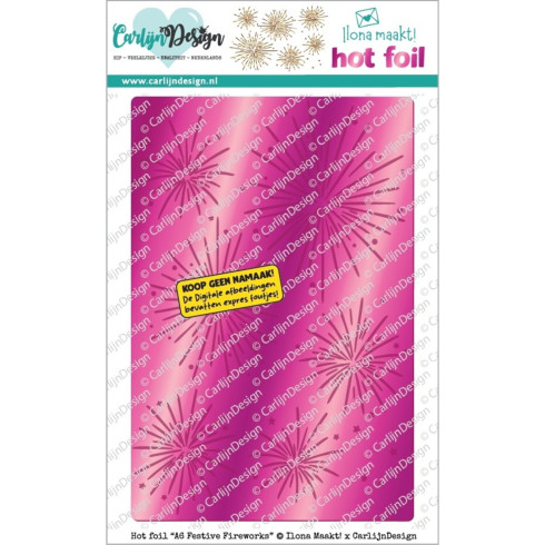 Carlijn Design "Festive Fireworks" Hot Foil A6