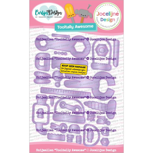 Carlijn Design - Stanzschablone "Tooltally Awesome by Jocelijne Design" Dies