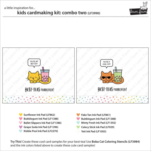 Lawn Fawn - Kids Cardmaking Kit "Combo Two"