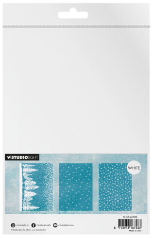 Preview: Studio Light - A5 Acetate Sheets "Snow & Landscape" Christmas Forest - 6 Bogen