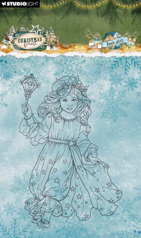 Preview: Studio Light - Stempel "Xmas Girl" Christmas Forest Clear Stamps