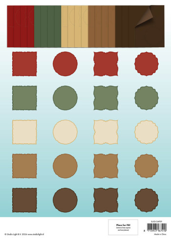 Preview: Studio Light - Card Shapes "Cottage Christmas" für Karten 152x152mm