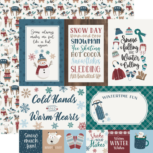 Echo Park - Designpapier "Wonderful Winter Days" Collection Kit 12x12 Inch - 12 Bogen