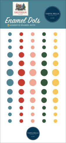 Preview: Carta Bella -"Amsterdam" Enamel Dots 60 Stk.
