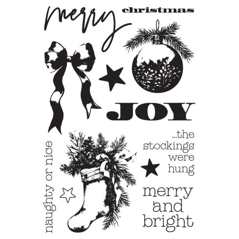 Preview: Simple Stories -  Stempel "Simple Vintage Old-Fashioned Christmas" Clear Stamps