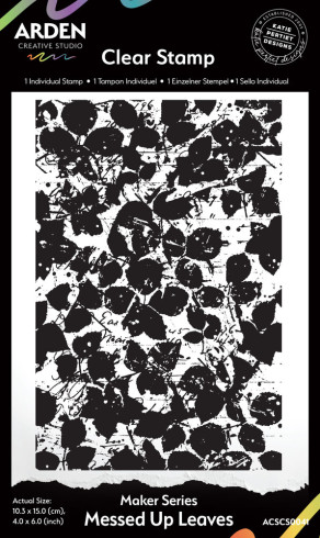 Preview: Arden Creative Studio - Stempelset "Messed Up Leaves" Clear Stamps by Katie Pertiet