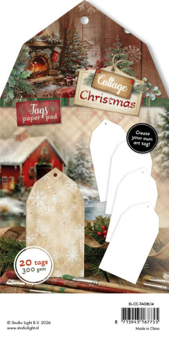 Preview: Studio Light - Tag Paper Pad "White" - 20 Tags