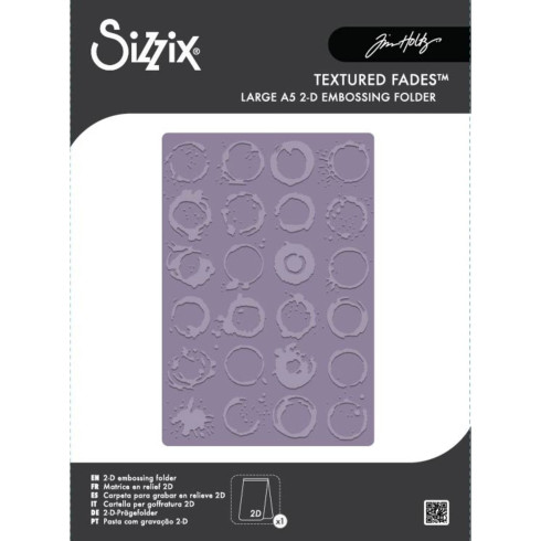 Sizzix - 2D Prägefolder "Large Vault Ringer" Embossing Folder Design by Tim Holtz