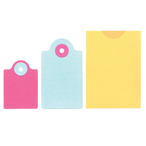 Preview: Sizzix - Stanzschablone "Ephemera Pocket & Tags" Thinlits Craft Dies by Eileen Hull