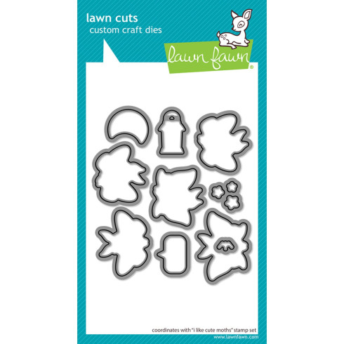 Lawn Fawn - Stanzschablone "I Like Cute Moths" Lawn Cuts Dies