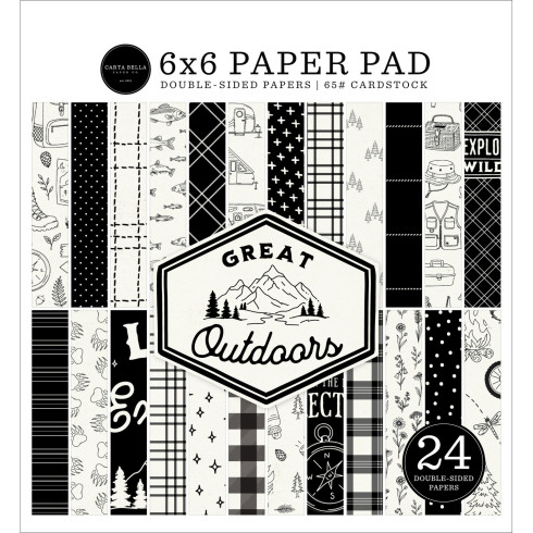 Carta Bella - Designpapier "Great Outdoors" Paper Pad 6x6 Inch - 24 Bogen