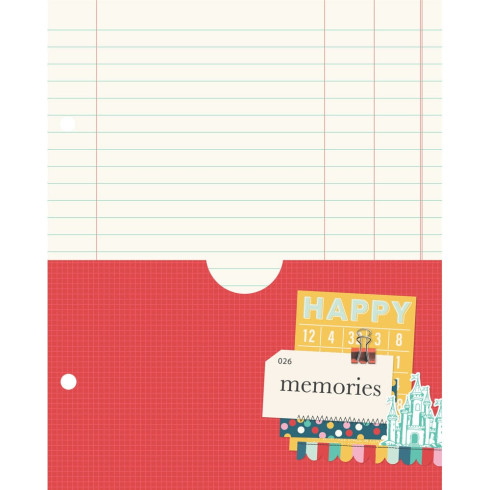 Simple Stories - Say Cheese Happiest Place 6x8 Inch - SN@P! Binder Inserts 6x8 Inch