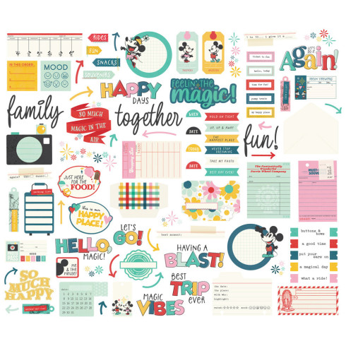 Preview: Simple Stories - Stanzteile "Say Cheese Happiest Place Journal" Bits & Pieces