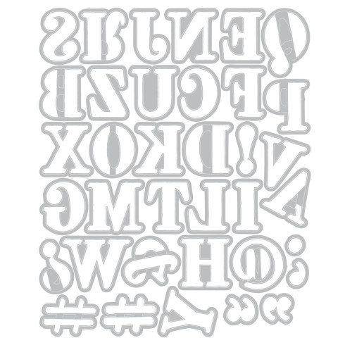 Preview: Sizzix - Stanzschablone "Lino Type Revival" Thinlits Craft Dies by 49 & Market