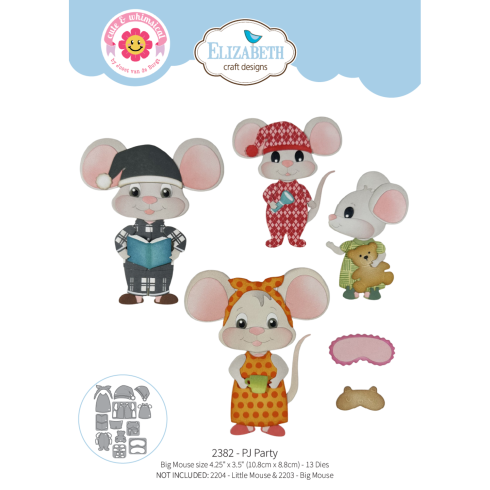 Elizabeth Craft Designs - Stanzschalone "PJ Party" Dies
