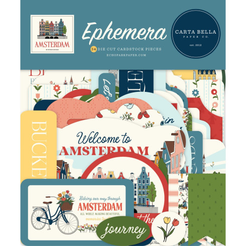 Carta Bella - Stanzteile "Amsterdam" Ephemera