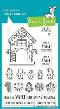 Preview: Lawn Fawn - Stempelset "Gingerbread House" Clear Stamp