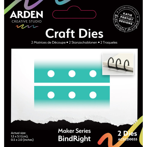 Arden Creative Studio - Stanzschablone "BindRight" Dies by Katie Pertiet