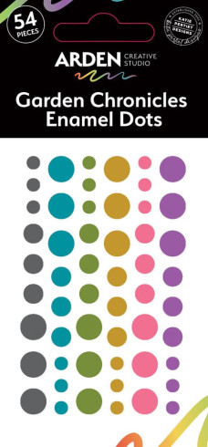 Preview: Arden Creative Studio - Klebesteine "Garden Chronicles" by Katie Pertiet Enamel Dots