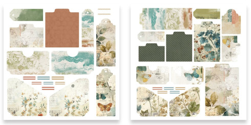Preview: Arden Creative Studio - Stanzteile "Amber Ledgers" Ephemera Journalmakers by Katie Pertiet