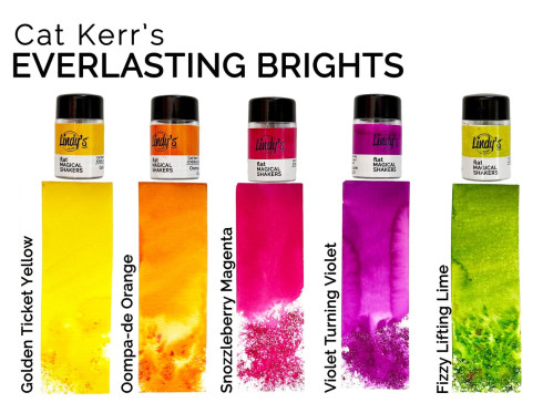 Preview: Lindys Stamp Gang - Pigmentpulver "Everlasting Brights" Magical Shaker 2.0 Set - 5x10g - by Cat Kerr
