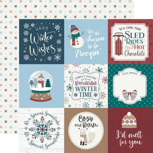 Echo Park - Designpapier "Wonderful Winter Days" Collection Kit 12x12 Inch - 12 Bogen