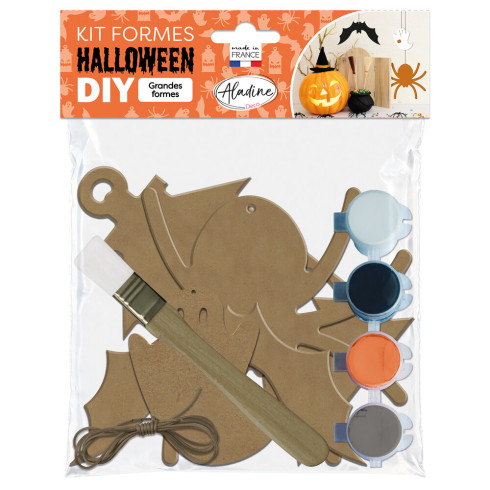Preview: Aladine - "Halloween Shapes" DIY Deko Set MDF Formen