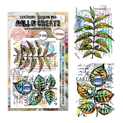 Preview: AALL and Create - Stempelset A6 "Still Green" Clear Stamps by Autour De Mwa & Co