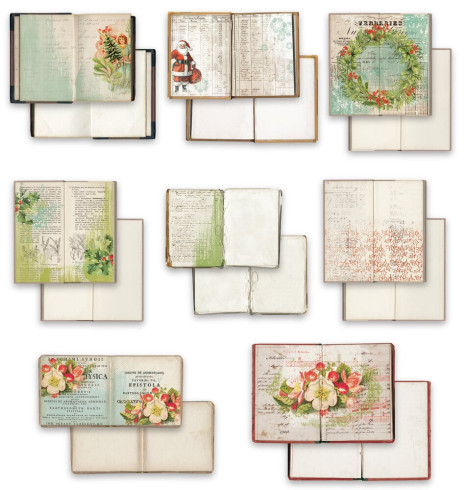 Preview: Arden Creative Studio - Stanzteile "Christmas Cheer" Ephemera Bookmakers by Katie Pertiet