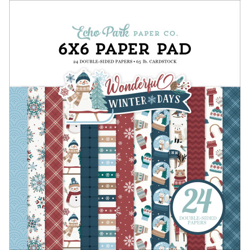 Echo Park - Designpapier "Wonderful Winter Days" Paper Pack 6x6 Inch - 24 Bogen