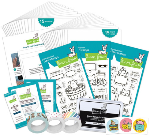 Preview: Lawn Fawn - Kids Cardmaking Kit "Combo Two"