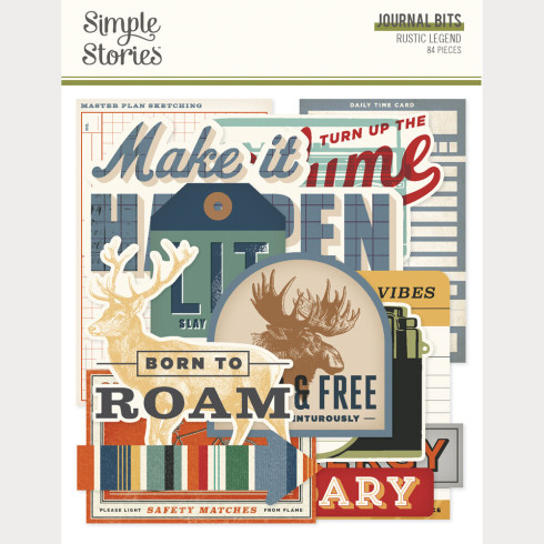 Simple Stories - Collectors Essential Kit "Rustic Legend" 12 Bogen Designpapier