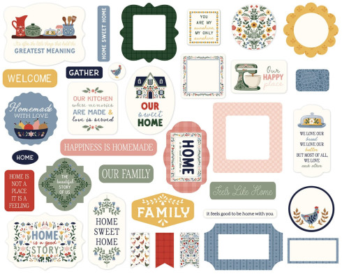Preview: Echo Park - Stanzteile "Welcome Home" Ephemera