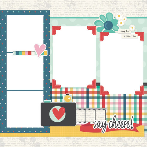 Simple Stories - Simple Pages Kit "Say Cheese Happiest Place"