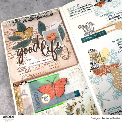 Preview: Arden Creative Studio - Stanzteile "Amber Ledgers" Ephemera Journalmakers by Katie Pertiet