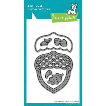 Lawn Fawn - Stanzschablone "Stitched Acorn Frame" Lawn Cuts Dies