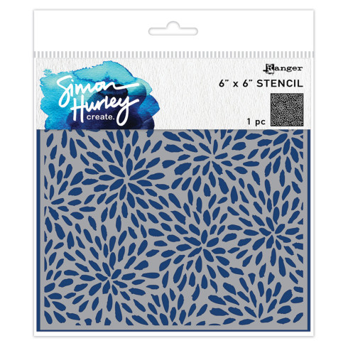 Ranger - Schablone "Painted Petals" Stencil Design by Simon Hurley create