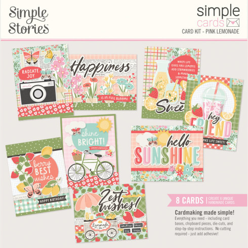Preview: Simple Stories - Simple Cards Kit "Pink Lemonade"
