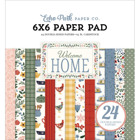 Echo Park - Designpapier "Welcome Home" Paper Pack 6x6 Inch - 24 Bogen