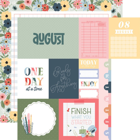 Echo Park - Designpapier "One Day At A Time" Collection Kit 12x12 Inch - 12 Bogen