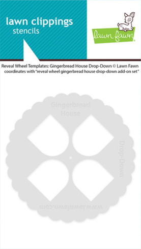 Preview: Lawn Fawn - Schablone "Gingerbread House Drop-Down" Stencil