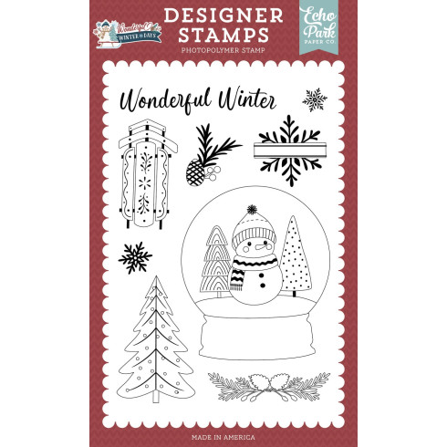 Echo Park - Stempelset "Wonderful Winter" Clear Stamps - Wonderful Winter Days
