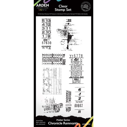 Arden Creative Studio - Stempelset "Chronicle Remnants" Clear Stamps