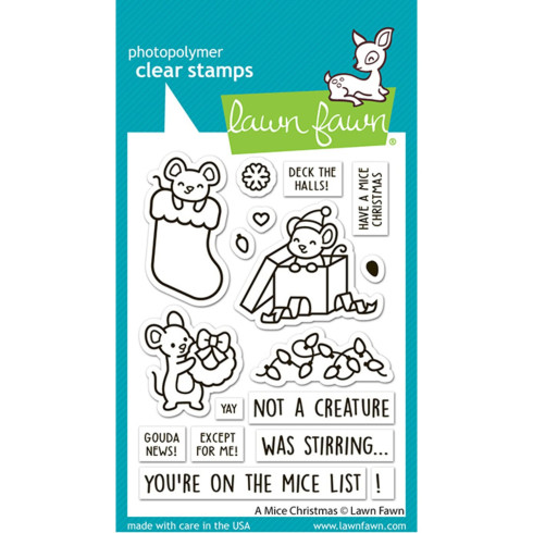 Lawn Fawn - Stempelset "A Mice Christmas" Clear Stamp