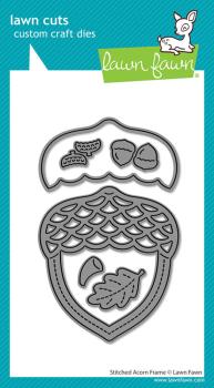 Preview: Lawn Fawn - Stanzschablone "Stitched Acorn Frame" Lawn Cuts Dies
