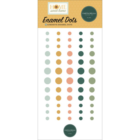 Carta Bella -"Home Sweet Home" Enamel Dots 60 Stk.