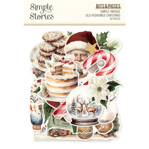 Simple Stories - Stanzteile "Simple Vintage Old-Fashioned Christmas" Bits & Pieces