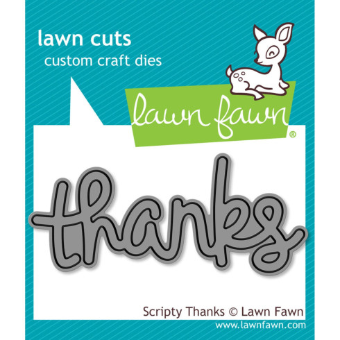 Lawn Fawn - Stanzschablone "Scripty Thanks" Lawn Cuts Dies
